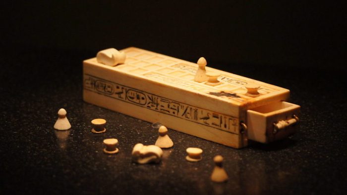 Senet game from the tomb of Tutankhamun, kept in the Cairo museum